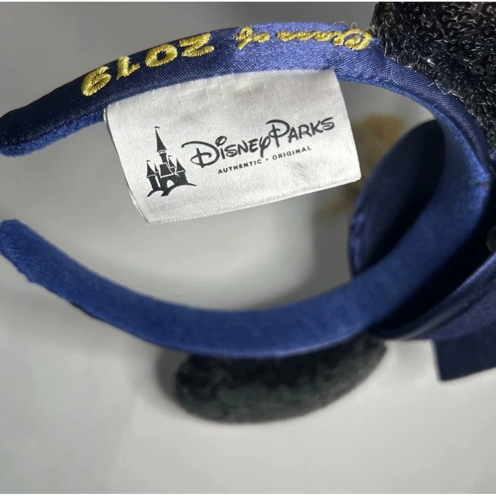 Disney Parks Mickey Mouse Graduation Ears Headband Class of 2019 Sequin